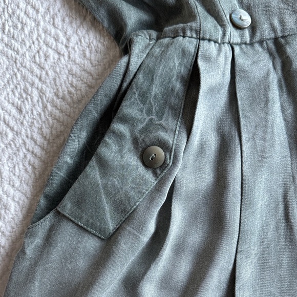 Vintage Rabbit Rabbit Rabbit Aqua Green Romper Size 6 - 100% Rayon - Picture 6 of 7